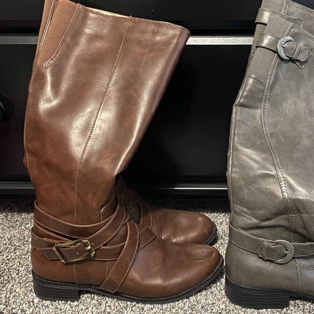 Brown Leather Boots